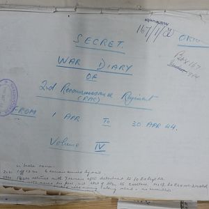 2 Recce Regt War Diary  April 1944