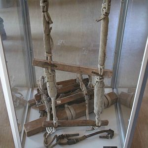 Prisoner made escape ladder