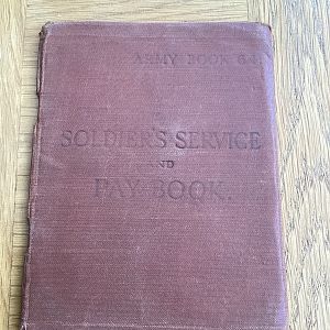 Soldiers Service And Pay Book