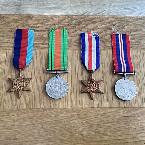 My Grandfather Cyril Urwin’s Stars and Medals WW2