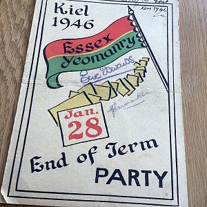Essex Yeomanry end of term party, Kiel 1946
