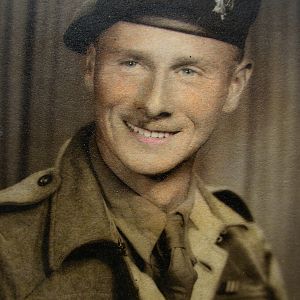 The original owner in Battle Dress.