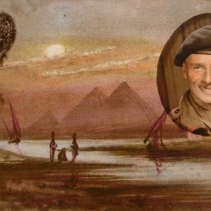 Customised Egyptian post card.